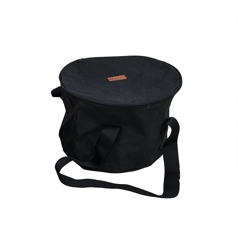 OzWit's 10 inch Camp Oven bag - 4.5qrt Black Canvas