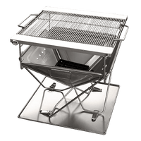 Thumbnail for Quokka folding fire pit large stainless steel base plate