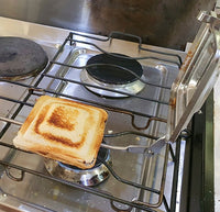 Thumbnail for Stainless Steel Jaffle Iron, OzWit, Travel Pits, jaffle iron cooked over gas