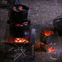 Thumbnail for Family pack, OzWit's Australian made 10 inch and 12 inch spun steel camp oven