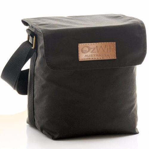 Oilskin six pack cooler bag, cooler bag, work cooler bag