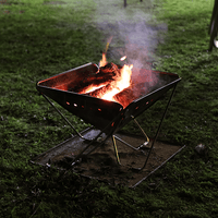 Thumbnail for Quokka folding fire pit is good for camp oven cooking, BBQ or to have a fire in