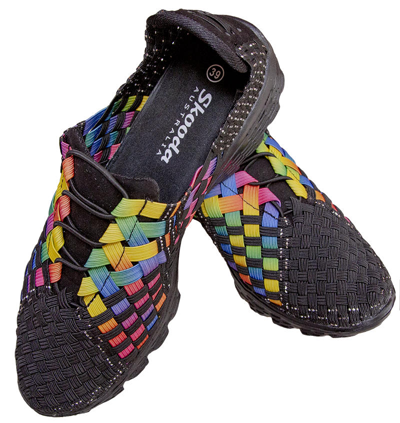 Skooda Water Shoes Black Sporty round lace