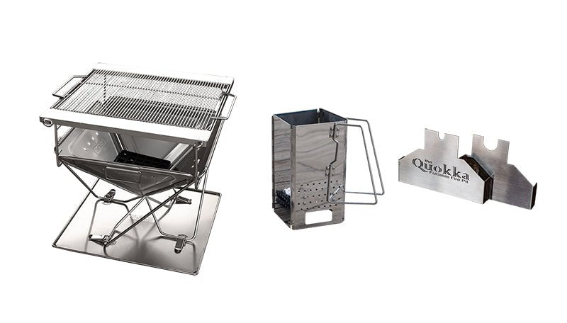 Quokka Fire Pit, Camping Fire, Portable Fire Pit, Charcoal Starter, Rotisserie Brackets, OzWit, Travel Pits