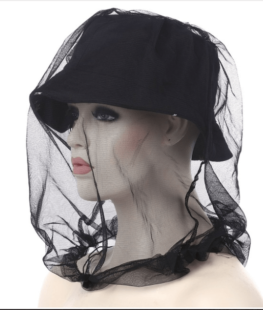 Fly net with bag, Over Hat, OzWit, Black