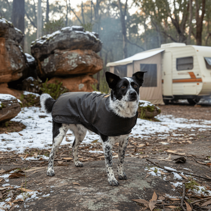 Oilskin Waterproof Woollen Dog Coats