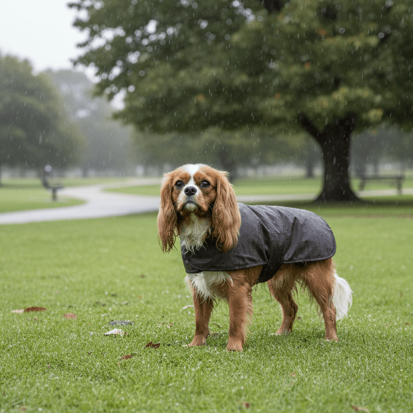 Australian Oilskin Dog Rain Coat – Rugged, Waterproof Protection for the Great Outdoors