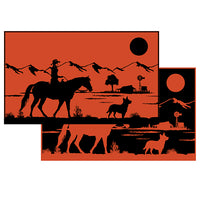 Thumbnail for Riding Home Poly Mats Outback Orange on Black