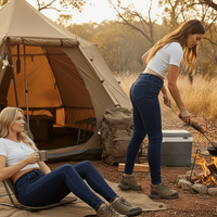 Thumbnail for Womans Denim Stretch Fleece Lined Jeans