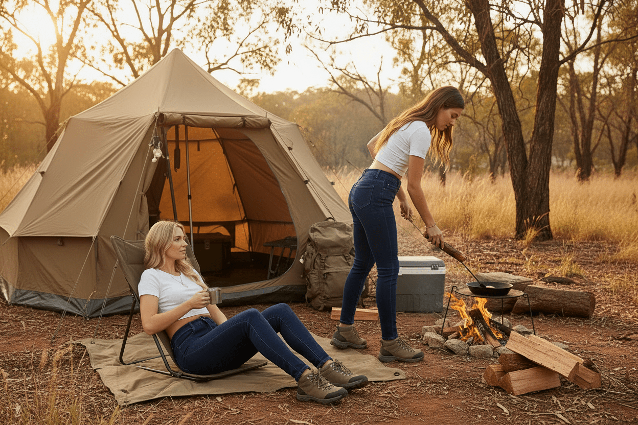 Womans Denim Stretch Fleece Lined Jeans