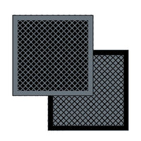 Thumbnail for Small Square Gazebo Mat 3 x 3 metre mats, Black - Grey