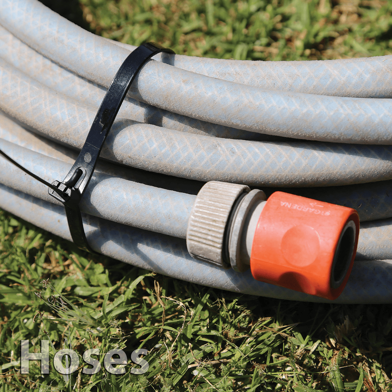 Reusable Cable Ties, made from nylon and are UV stabilised, Zipped Up, OzWit, hose organiser, Camping