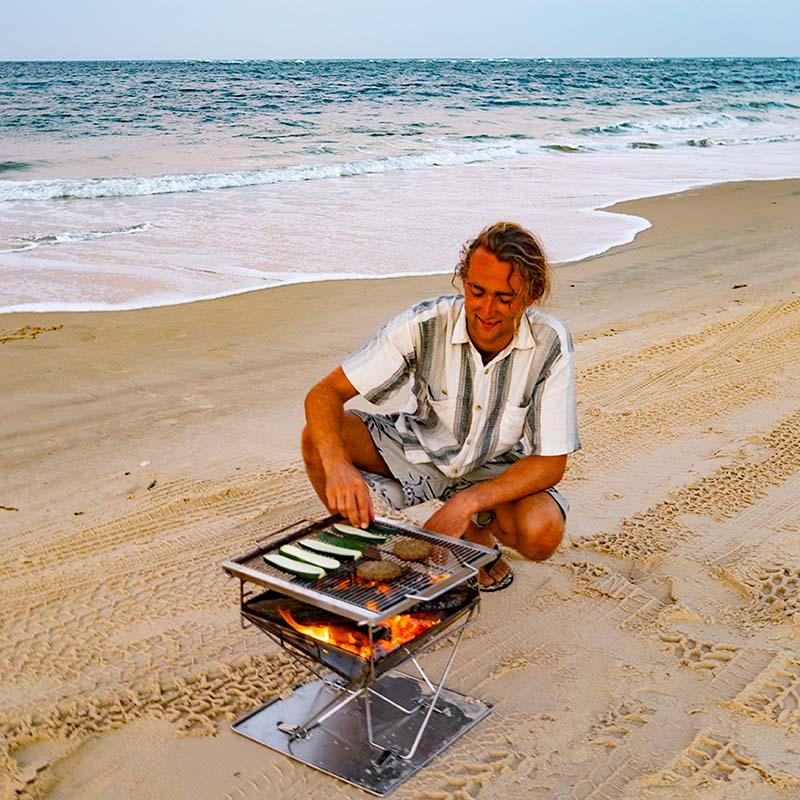 Camp Oven Cooking, OzWit, Campfire, Beach