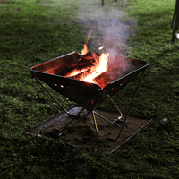 Thumbnail for Quokka folding fire pit is good for camp oven cooking, BBQ or to have a fire in, OzWit, Campfire