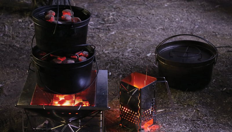 Quokka Fire Pit, Camping Fire, Portable Fire Pit, OzWit, Travel Pits, Camp Oven Cooking