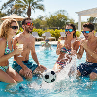 Thumbnail for Group of friends wearing anti-glare sunglasses for water sports.