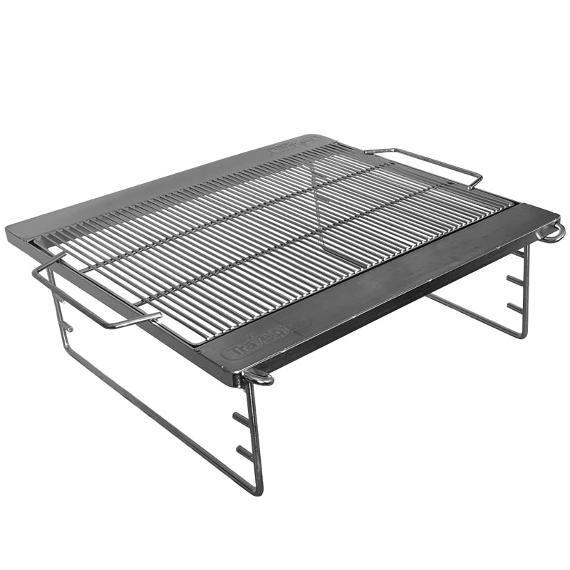 Quokka Folding Grill and Cradle Set – Heavy Duty Portable BBQ Stand