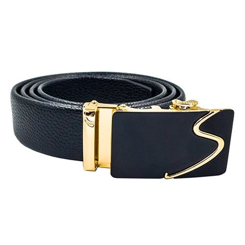 Ratchet Belt, Automatic Belt, Leather Belt, Gold Ess