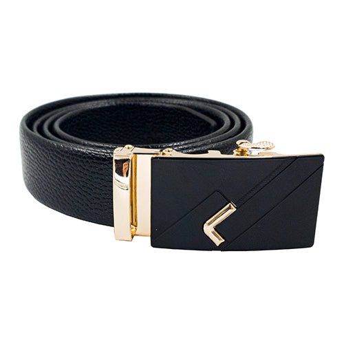 Ratchet Belt, Automatic Belt, Leather Belt, Gold Arrow