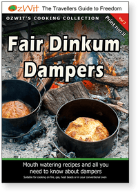 Thumbnail for Fair Dinkum Dampers (Hard Copy) Delicious Stuffed Damper Recipes, OzWit, Camp Oven Cooking