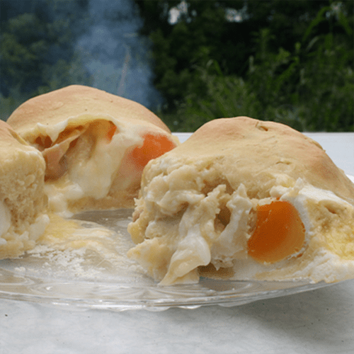 camp oven cooking, Baked Benedict Bombs, Cooking With Camp Ovens, Fair Dinkum Dampers, OzWit