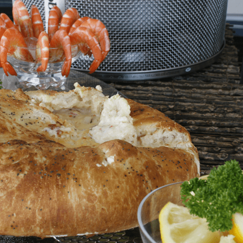 camp oven cooking, Crab Cob Loaf