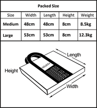 Thumbnail for Quokka Folding Fire Pit Packed Dimensions, OzWit