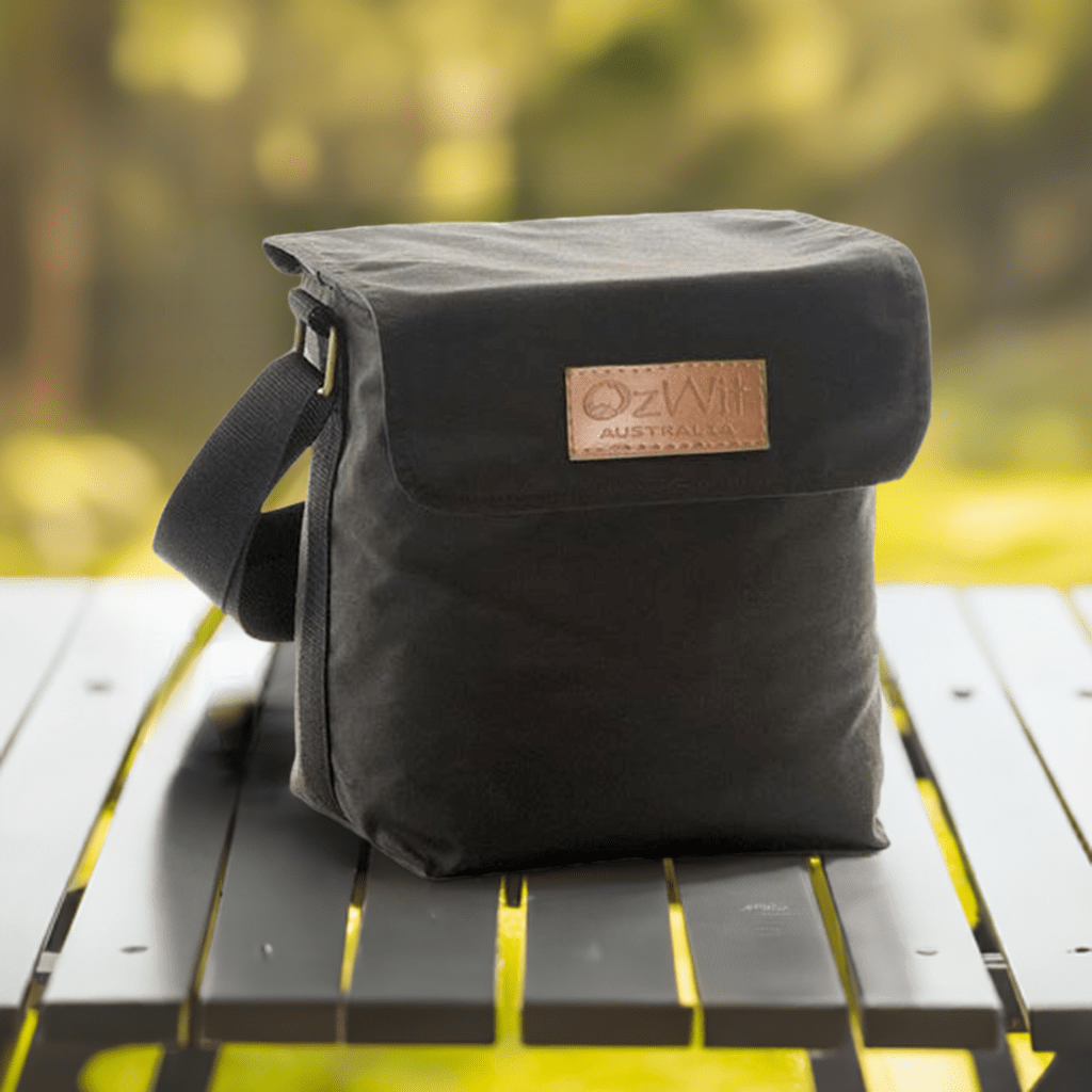 OzWit oilskin six pack cooler bag