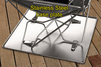 Thumbnail for Quokka folding fire pit, Qualities, OzWit, Stainless Steel Baseplate