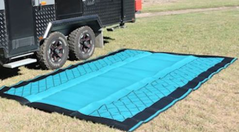 Teal and black camping mat,  outdoor mat, best camping mat