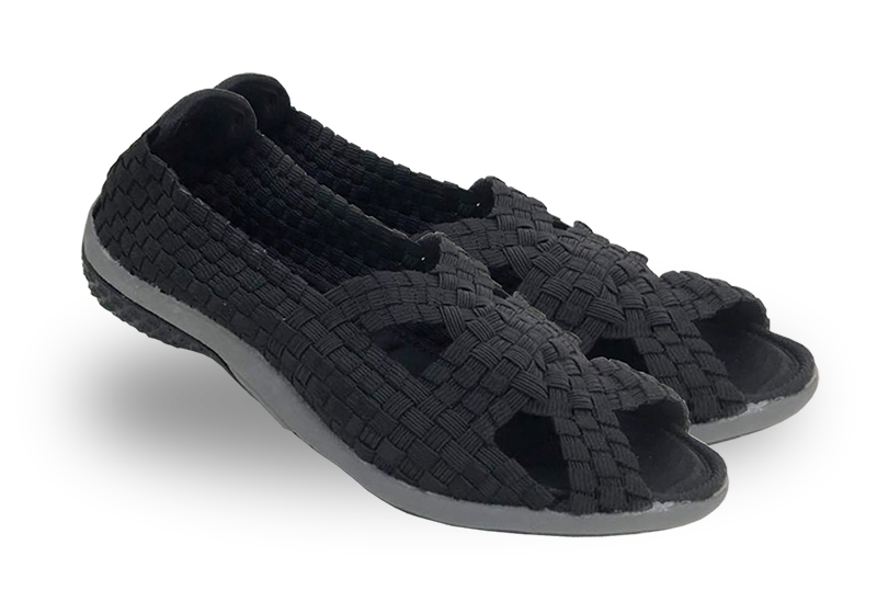 Women's Black sandal water leisure shoe