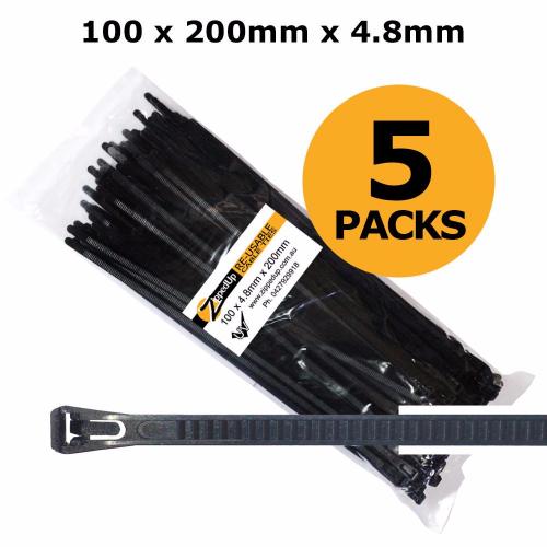 Reusable cable ties
