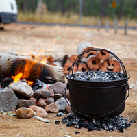 Thumbnail for OzWit's 10 inch Spun Steel Camp Oven Pack, Dutch Oven Pack.