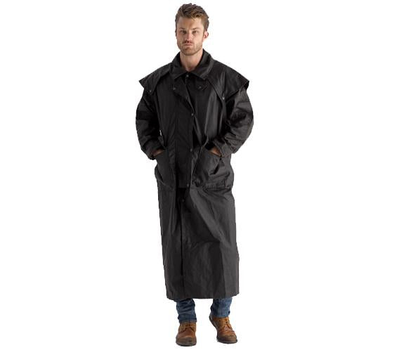 Full Length Oilskin Coat is waterproof from top to bottom