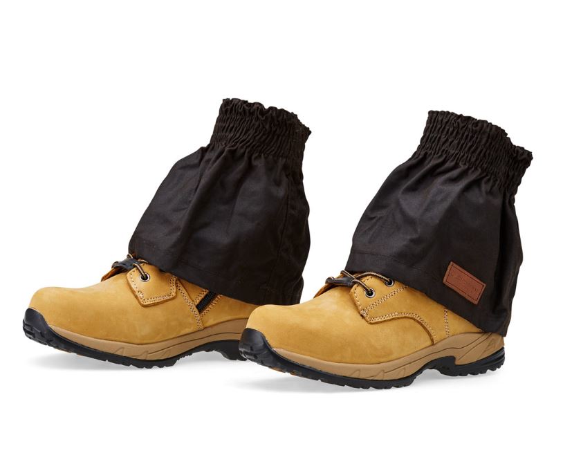Oilskin gaiters, water and dust proof