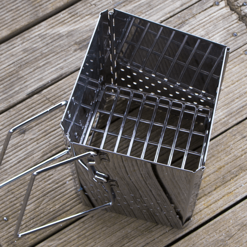Folding Charcoal Starter Top view