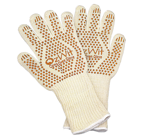 OzWit small Heat gloves, camp oven gloves, camp fire gloves