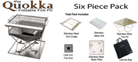 Thumbnail for Quokka folding fire pit is a six piece set