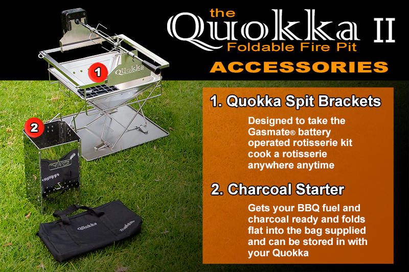 Quokka folding fire pit accessories